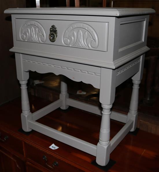 Painted pine bedside table